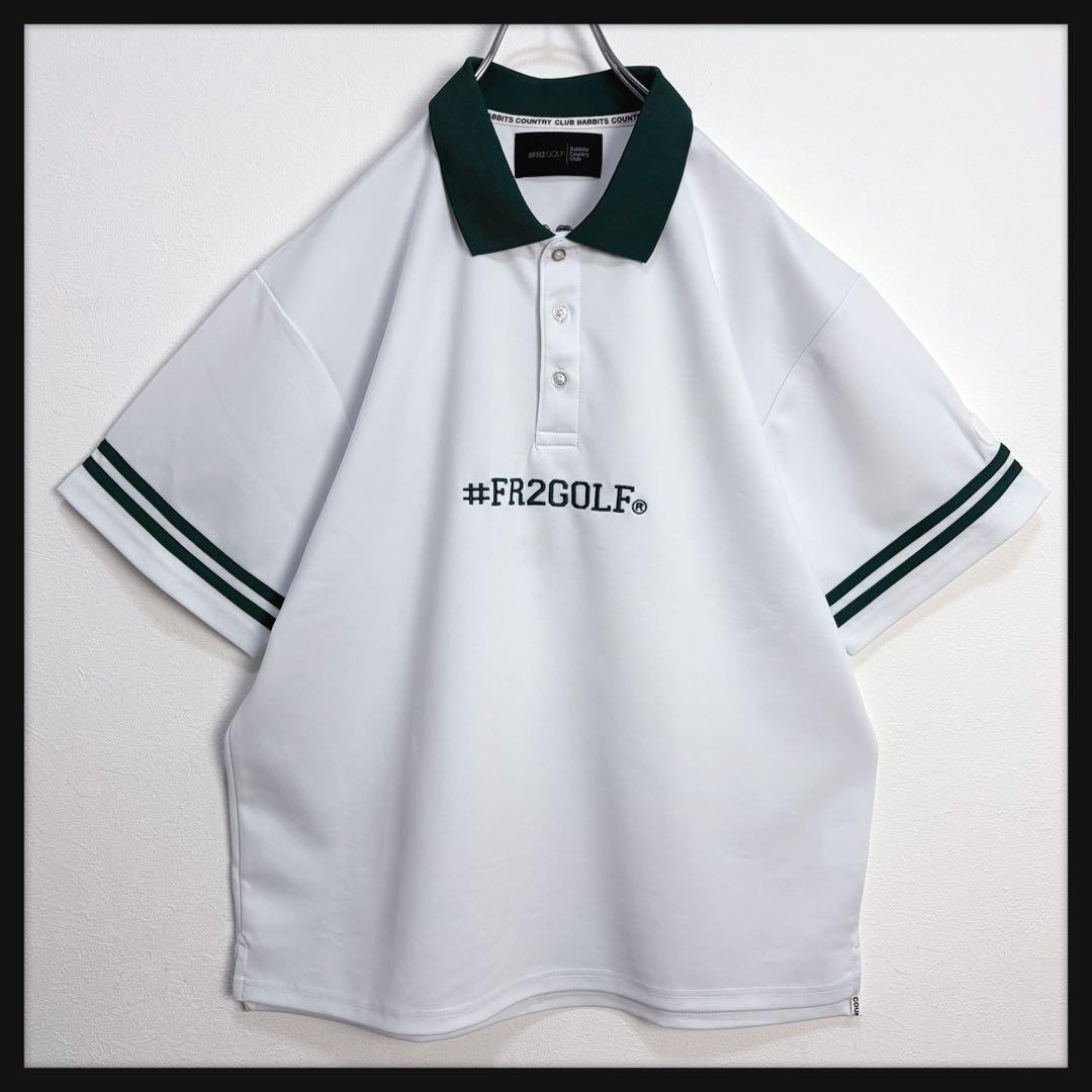 【みちょぱ着用】FR2ゴルフ 両面刺繍ロゴ ゴルフウェア ポロシャツ 希少XL