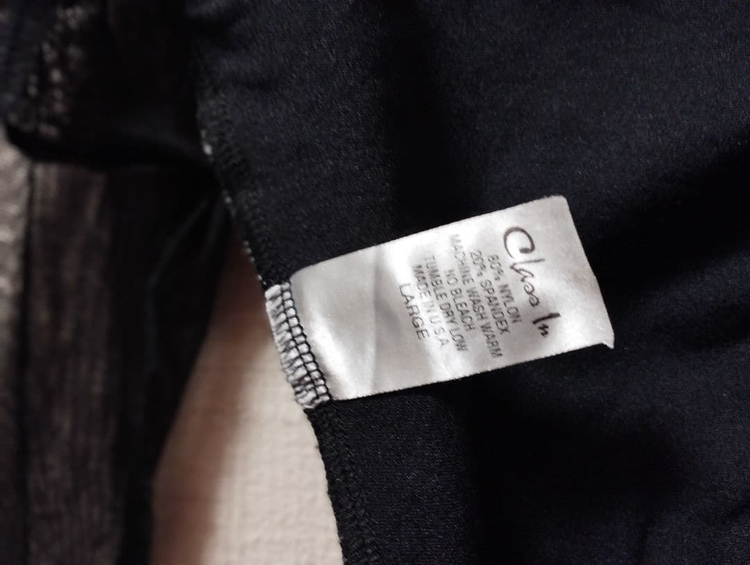 クラスイン　刺繍入りブラックバレエレオタード　レディースL