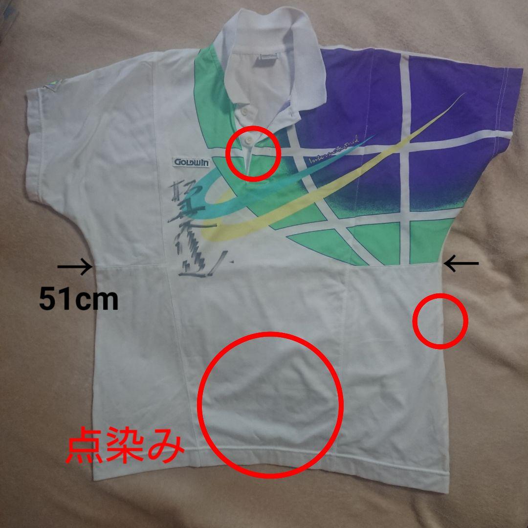 2】90sレア ゴールドウイン 松岡修造モデル 直筆サイン入 ポロシャツ〈L〉