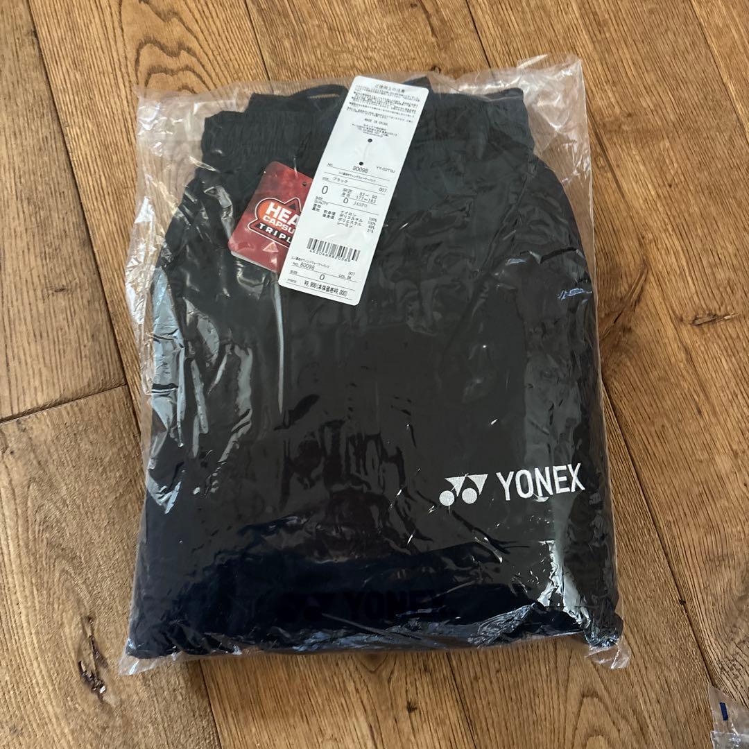 YONEX ユニ裏地付 ウィンドウォーマーパンツ サイズ0 ブラック007