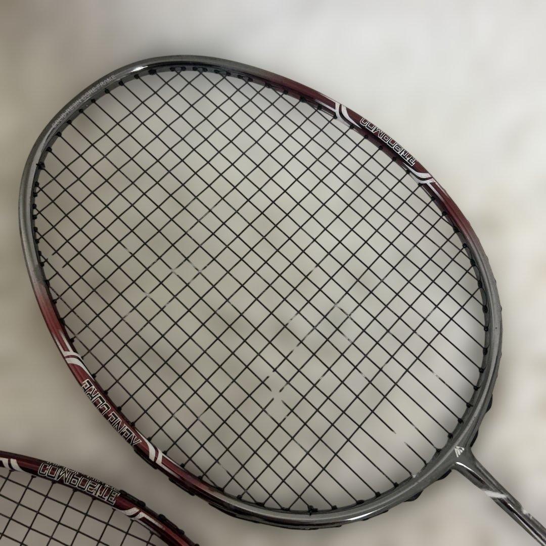 【2本セット】MMOA XENEPOWER16 バドミントンラケット シルバー