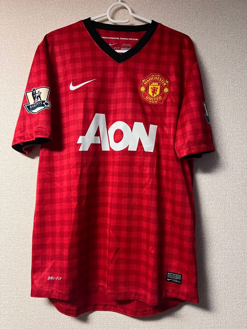 正規品　マンチェスターユナイテッド12/13ホームレプリカ　香川真司　サイン入り