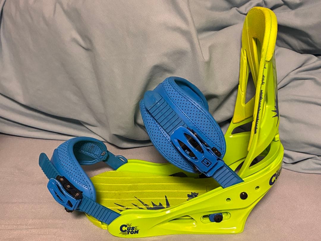 BURTONバインディング【カスタムCUSTOM（メンズM）】黄緑×青