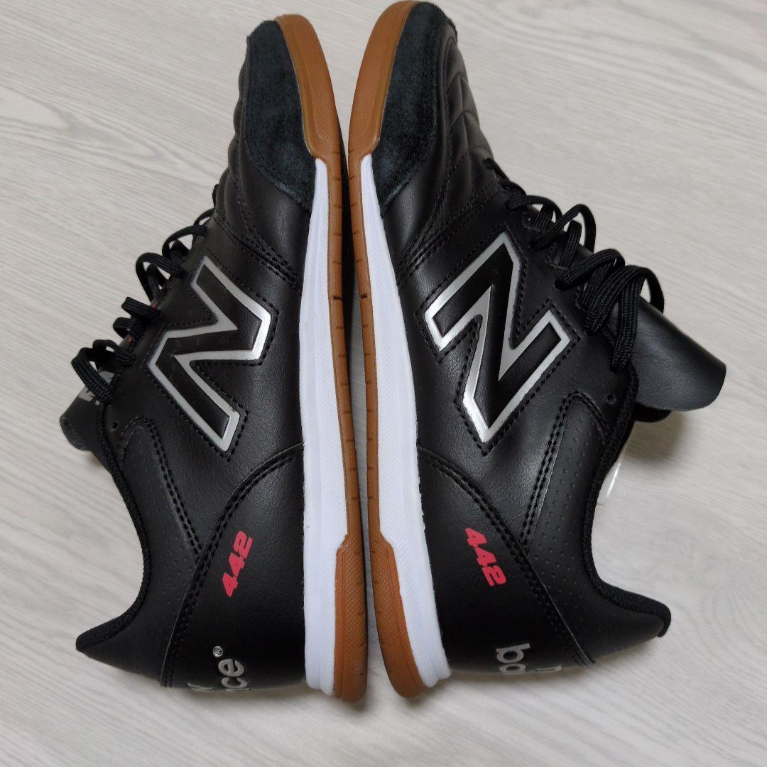 New Balance 25.5cm フットサル 442 MS421BK2 黒