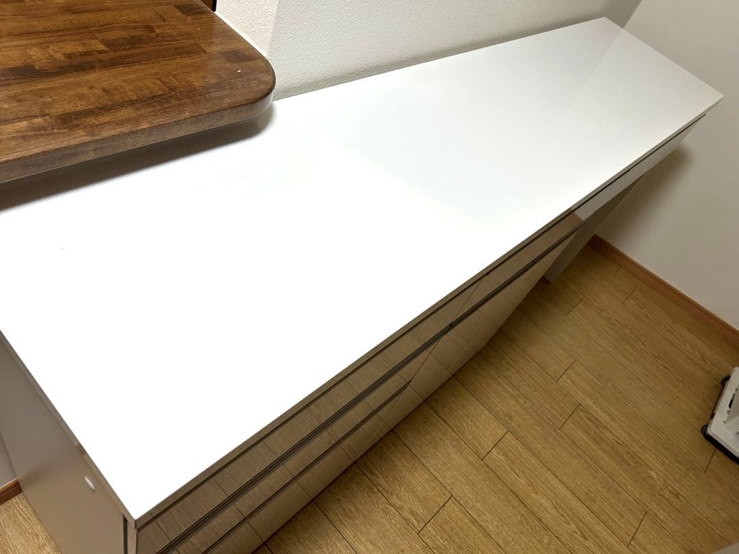 幅180【美品ニトリ】リガーレ組み合わせキッチンボード/チェスト/食器棚