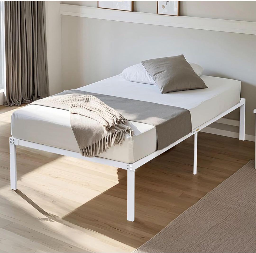 VECELO ベッド ベッドフレーム シングル 単品 ローベッド