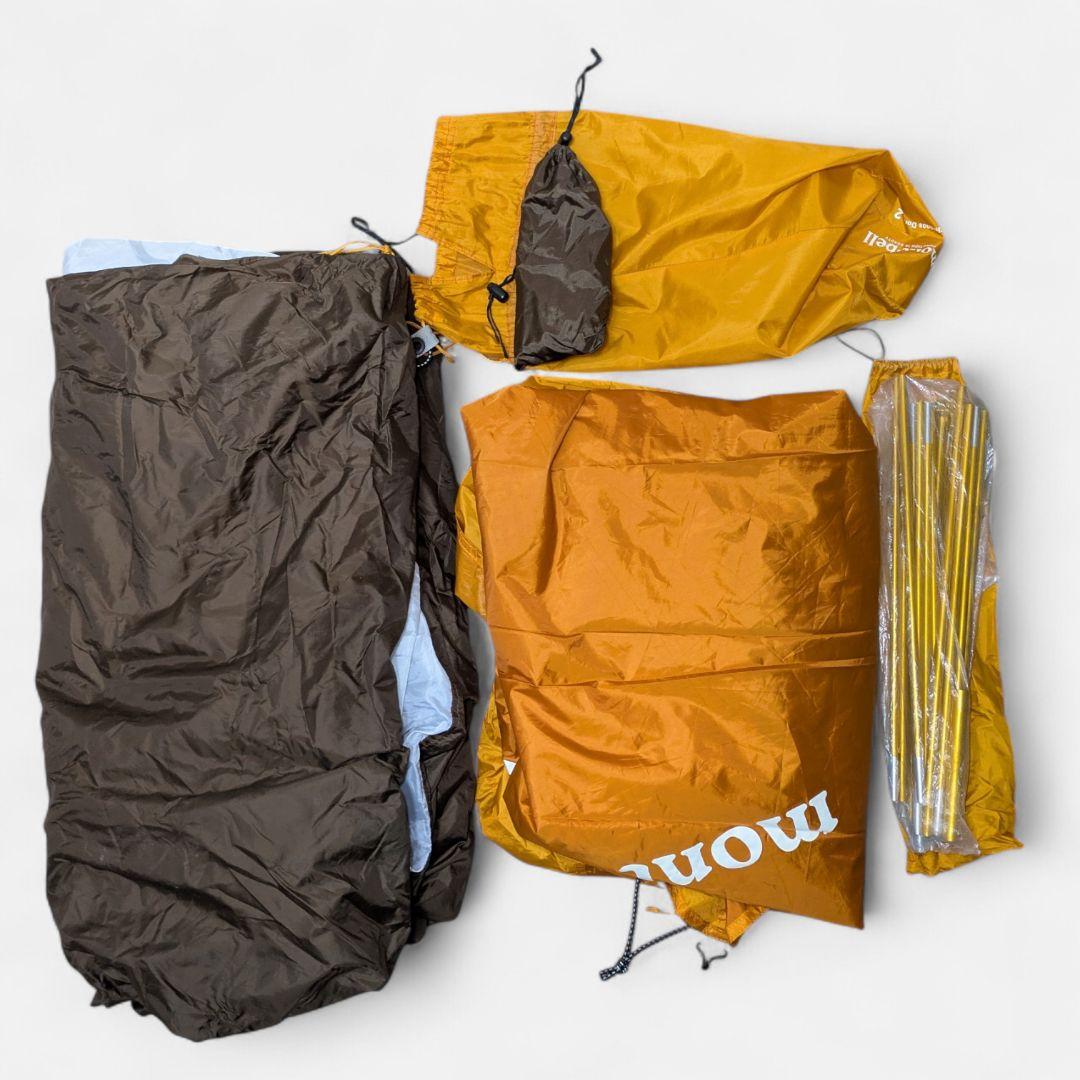 美品 mont-bell モンベル クロノスドーム2 山岳テント オレンジ