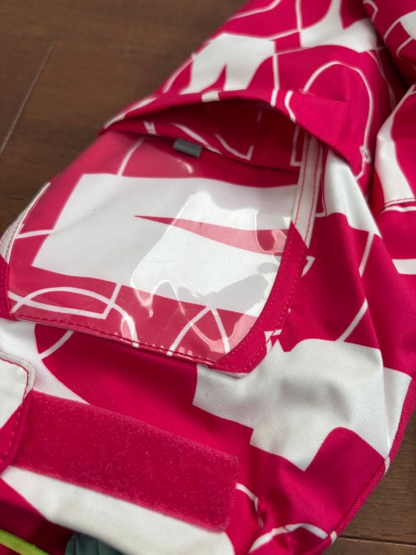 美品‼︎デサント　ジュニアスキーウェアセット アルファベット　ピンク白　130