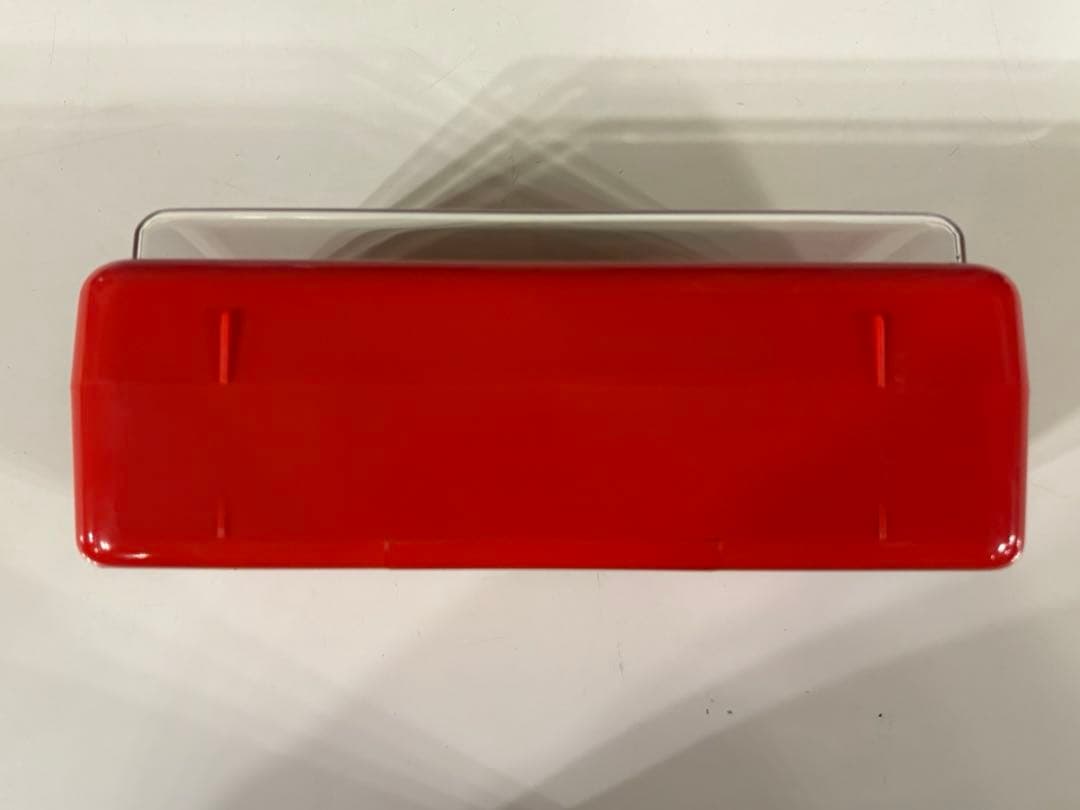 ★動作品★TWEMCO トゥエンコ パタパタ時計　AL-30 赤レトロ 目覚時計