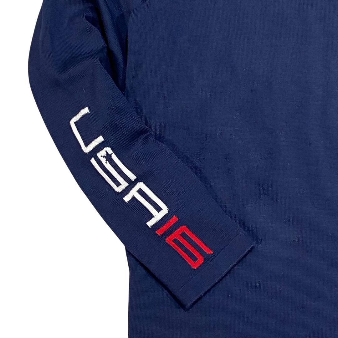 RLX ラルフローレン ハーフジップ ニット セーター M ネイビー ゴルフ