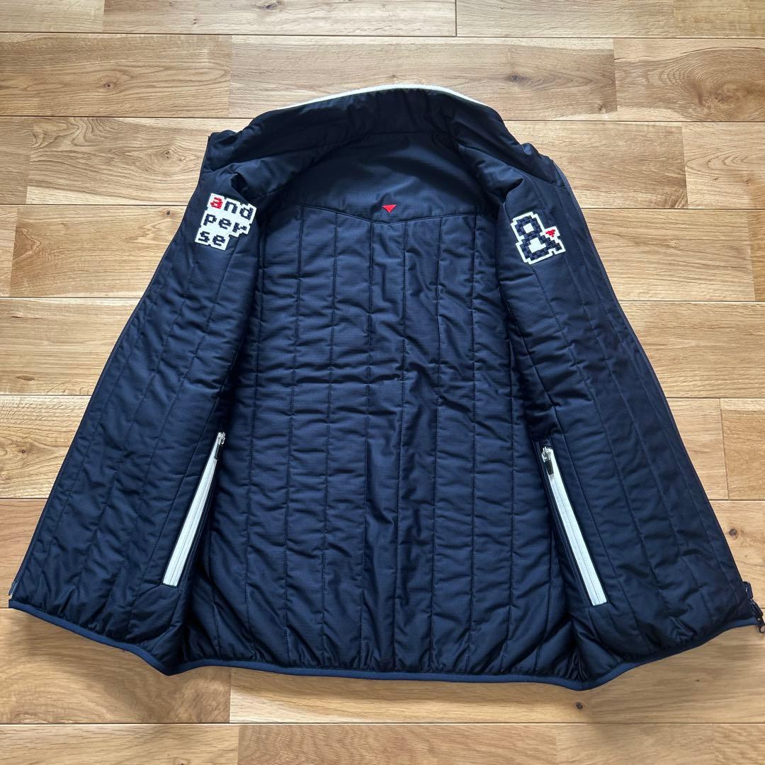 and per se ネイビー ホワイトベストリバーシブル