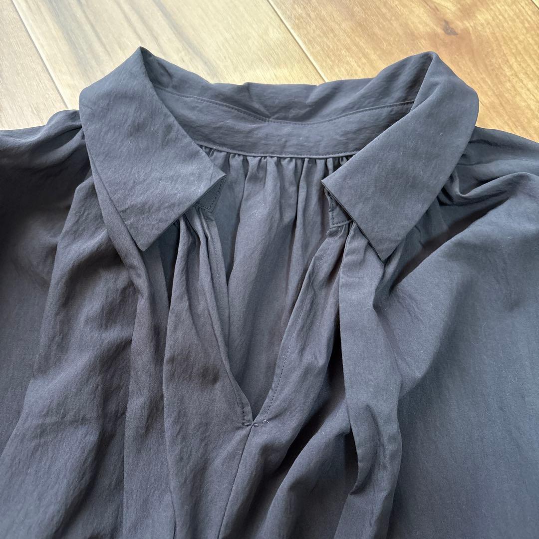 NOBLE ノーブル 2WAY ボウタイブラウス シャツ ブラック