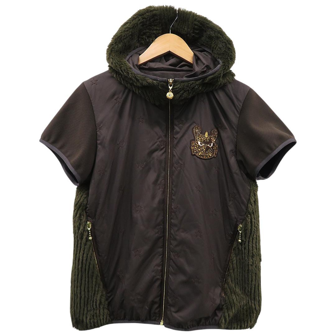 【美品】ダンスウィズドラゴン ファー ジップパーカー サイズ2 [C0963]