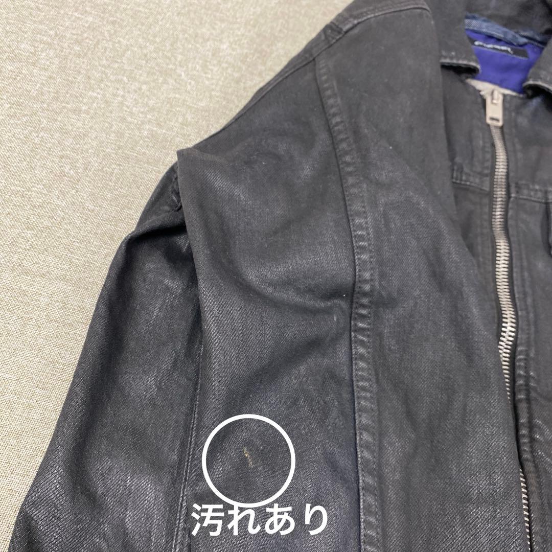 i120＊ ディーゼル メンズ デニムジャケット Mサイズ ブラックコーティング