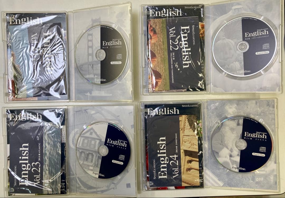 スピードラーニング English 英会話 CD 全48巻セット　CDプレーヤー
