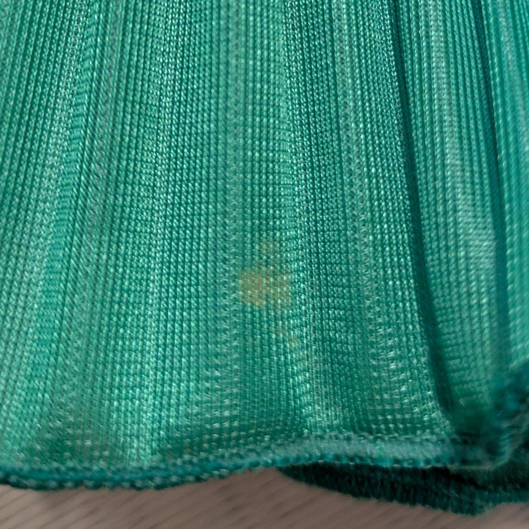 プリーツプリーズ　イッセイミヤケ　ドット柄　プリーツ　ロングワンピース