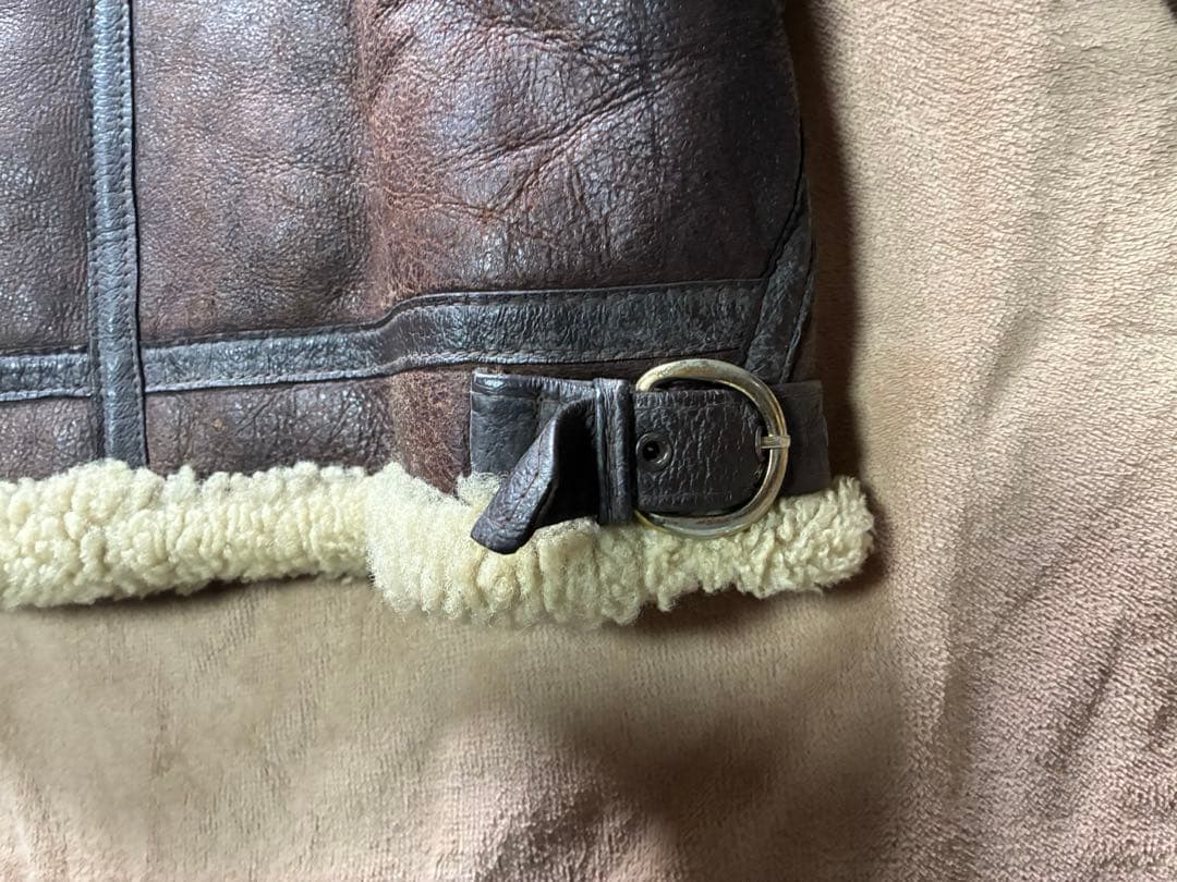 Schott ショット　B-3ムートンフライトジャケット38 ブラウン　ボンバー