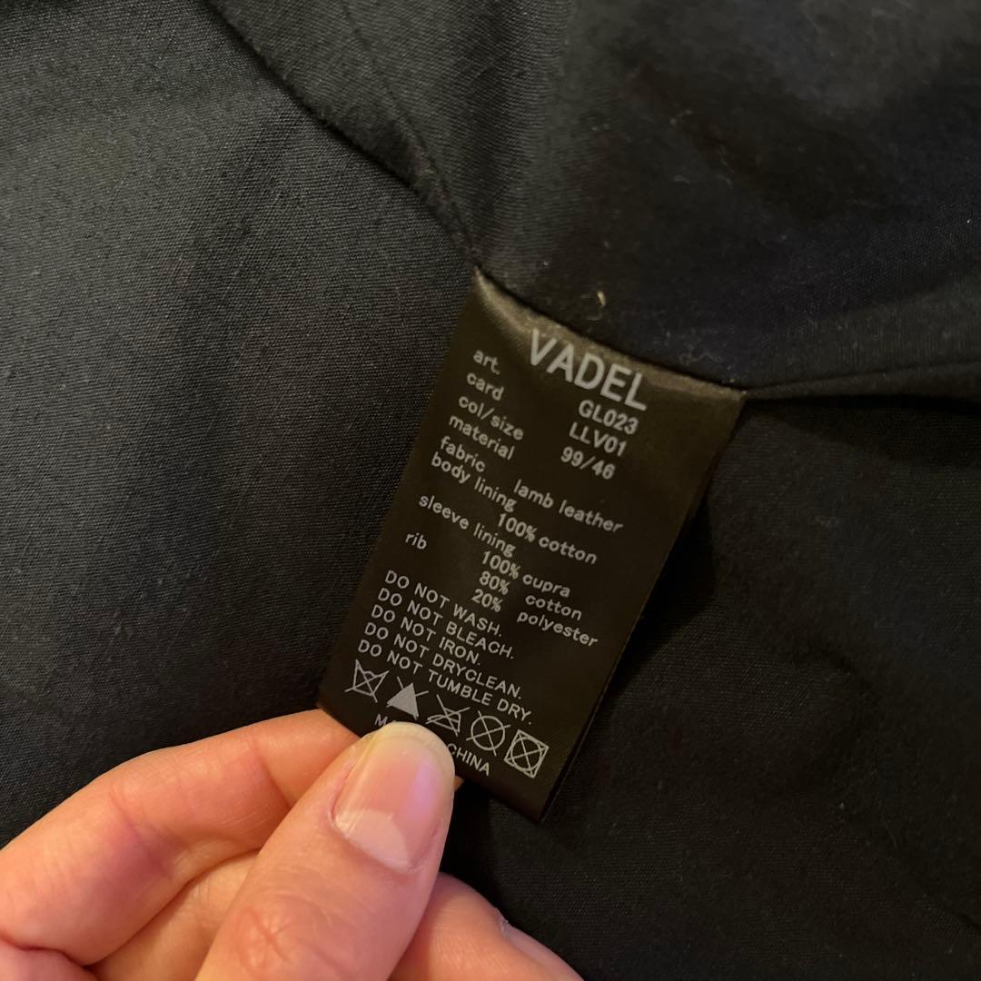 VADEL ブラックレザージャケット