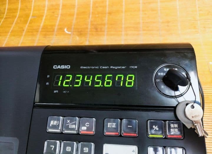 カシオレジスター　17CR　簡単便利特殊　送料込　688883