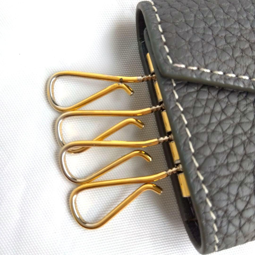 BONAVENTURA　レザー　キーケース　グレー　ボナべンチュラ　リング欠品