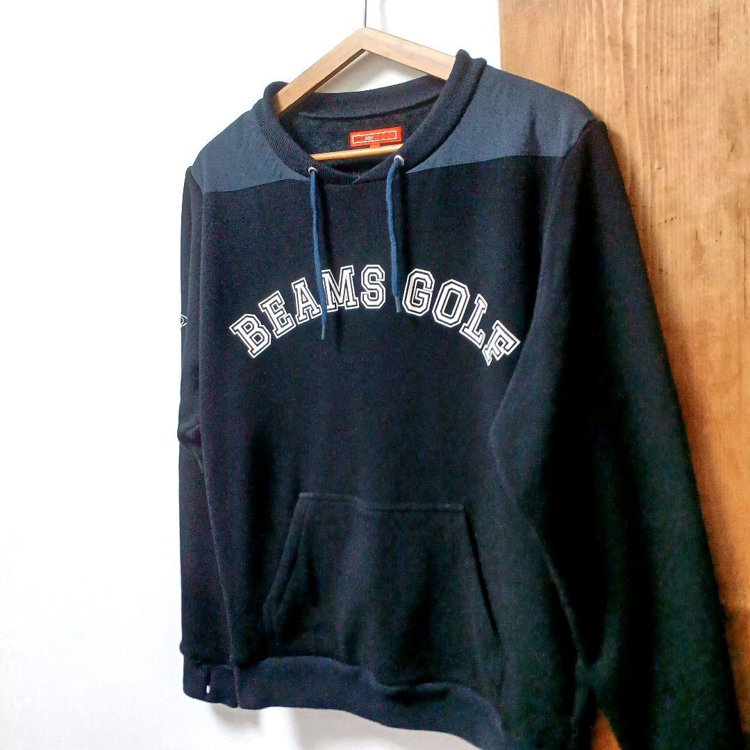 ビームスゴルフ　メンズ　裏ボアプルオーバー　スウェット　ネイビー　L　BEAMS