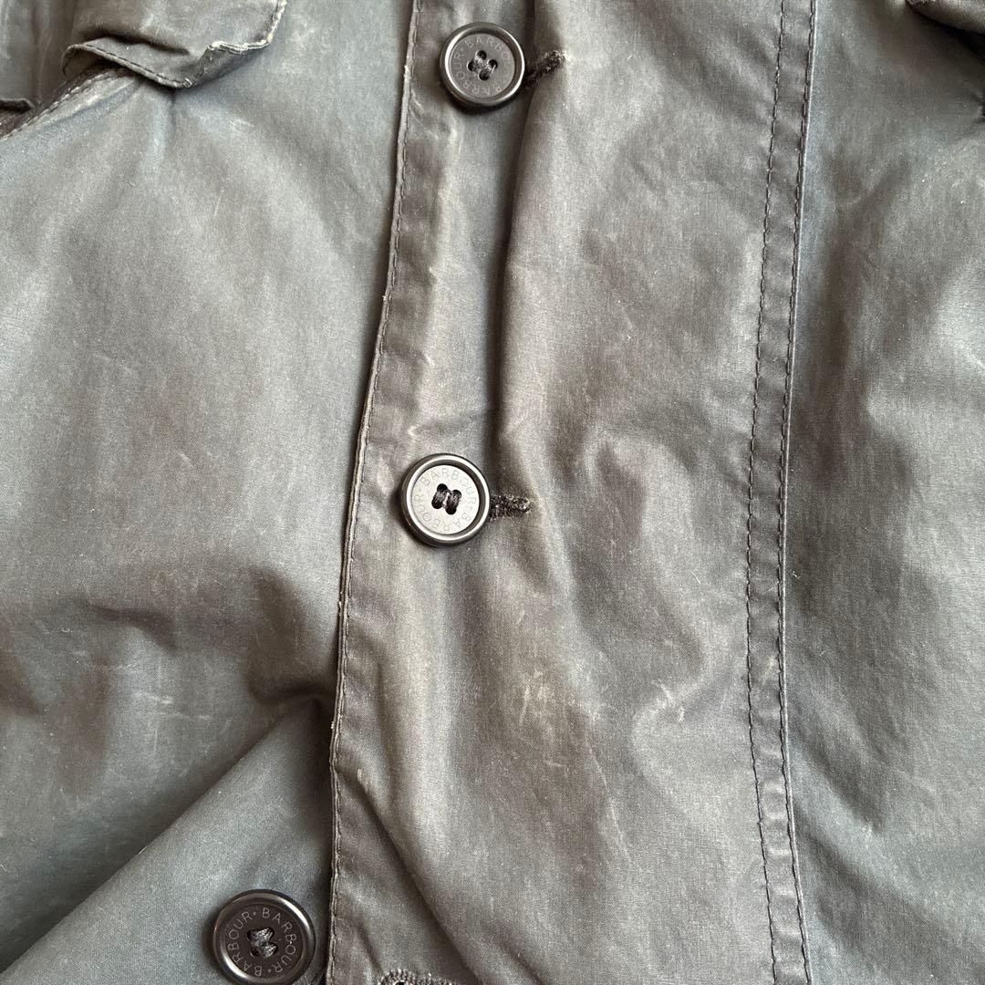 バブアー DOORS別注 ステンカラーコート メンズ36 ネイビー ライナー付