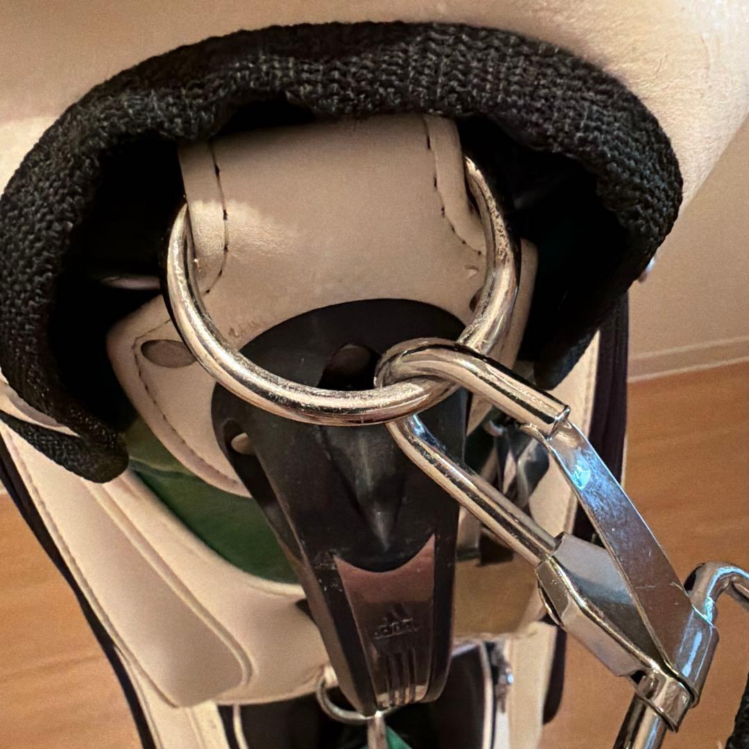 adidas キャディバッグ ホワイト/グリーン 中古