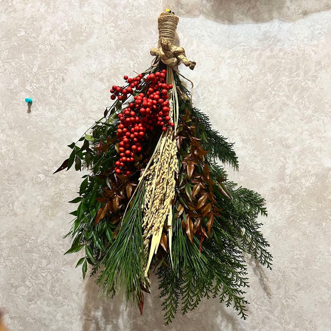 門松 ハンドメイド 世界で一点物 無農薬 自然素材 大サイズ一対2個 お正月