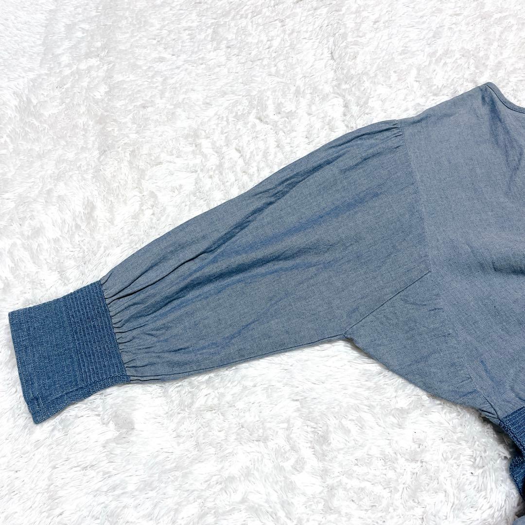 プランテーション　テンセルデニム　ロングワンピース　グラデーション