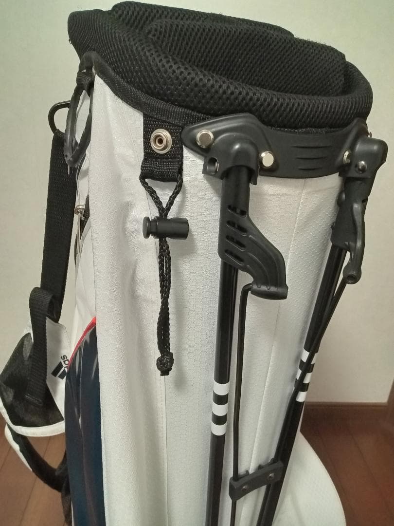 ★adidas★アディダス★スタンド式キャディバッグ★8.5インチ★赤/白/青★