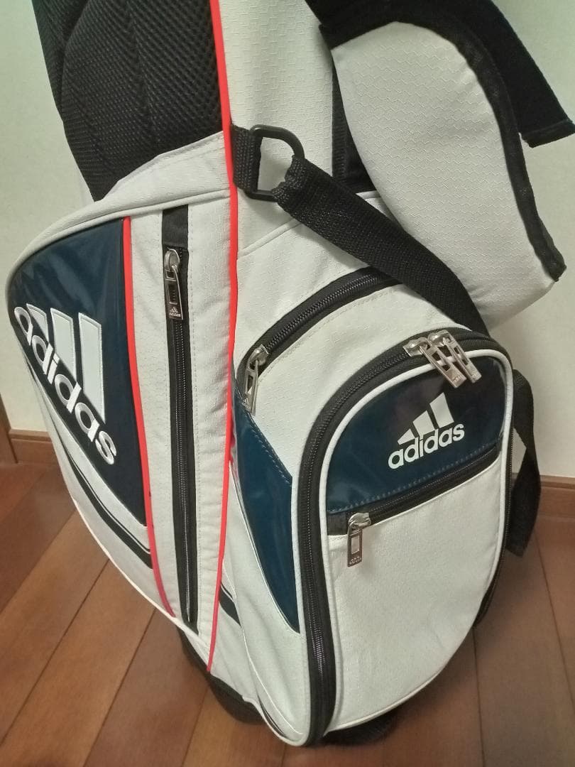 ★adidas★アディダス★スタンド式キャディバッグ★8.5インチ★赤/白/青★