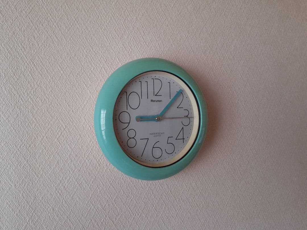 maruman　掛け時計　ポストモダン　スペースエイジ　グリーン