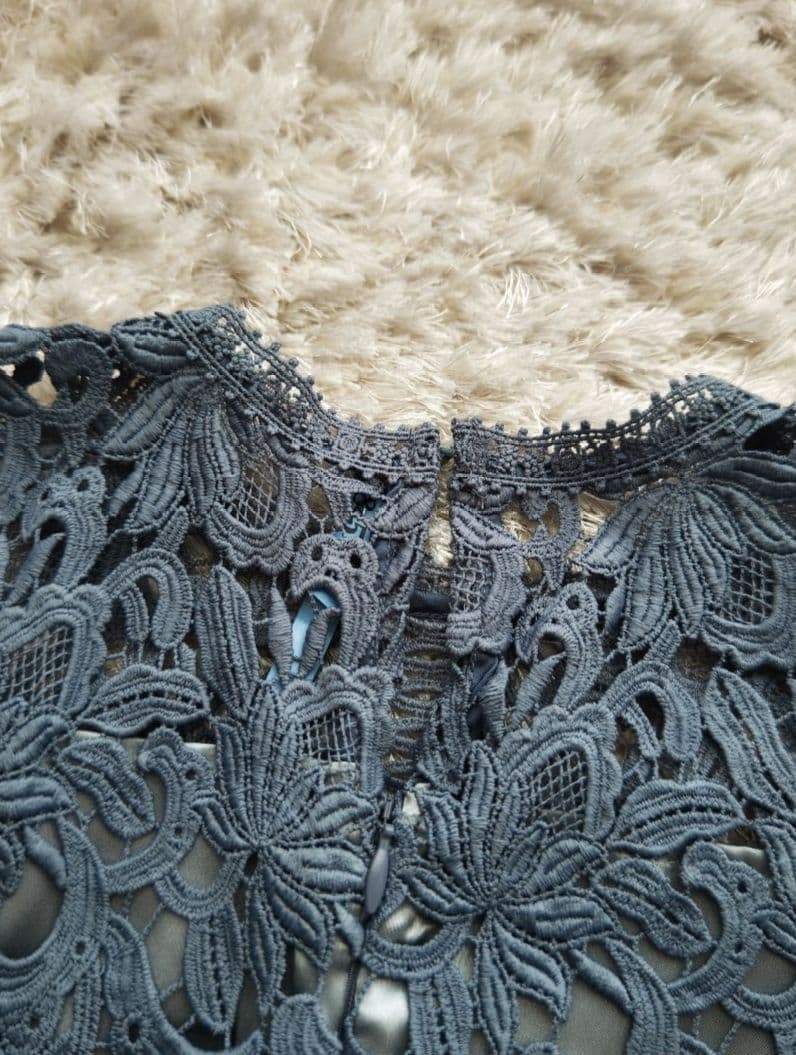 セルフォード ケミカルフラワーレースワンピース ドレス 36