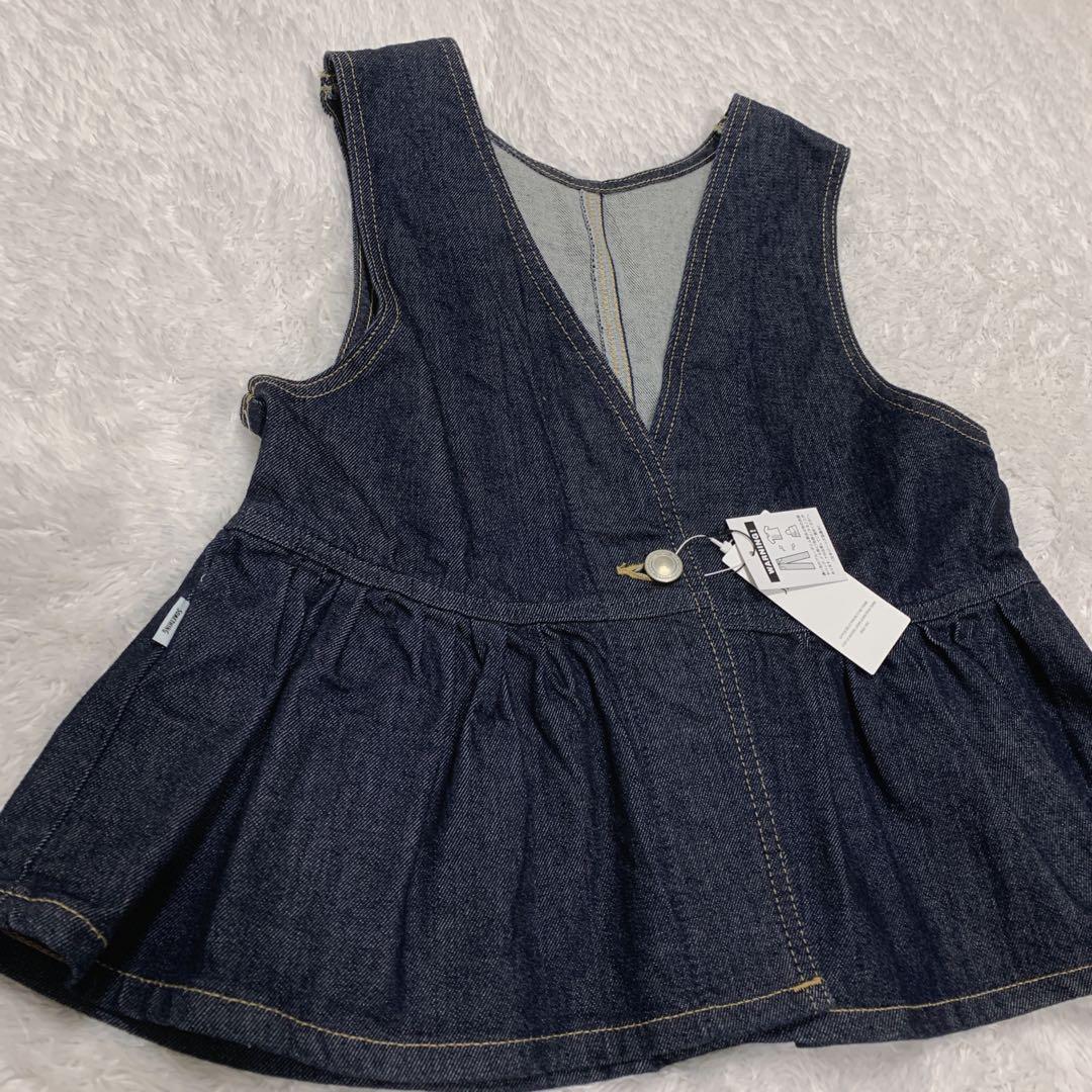 SOMETHING サムシング ペプラム デニム ビスチェ