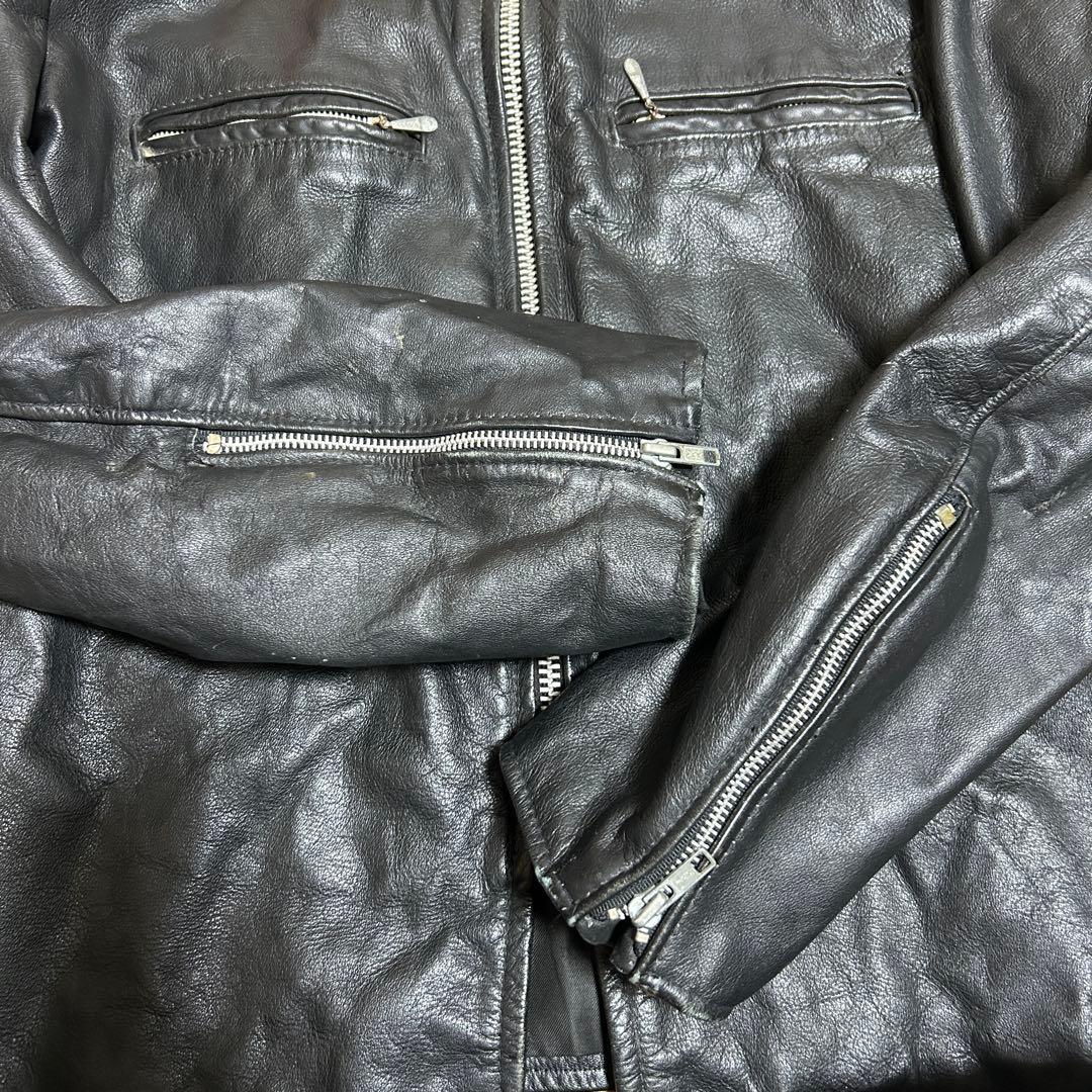 Brooks/ブルックス/ライダース/レザージャケット/革ジャン/黒/アメリカ製