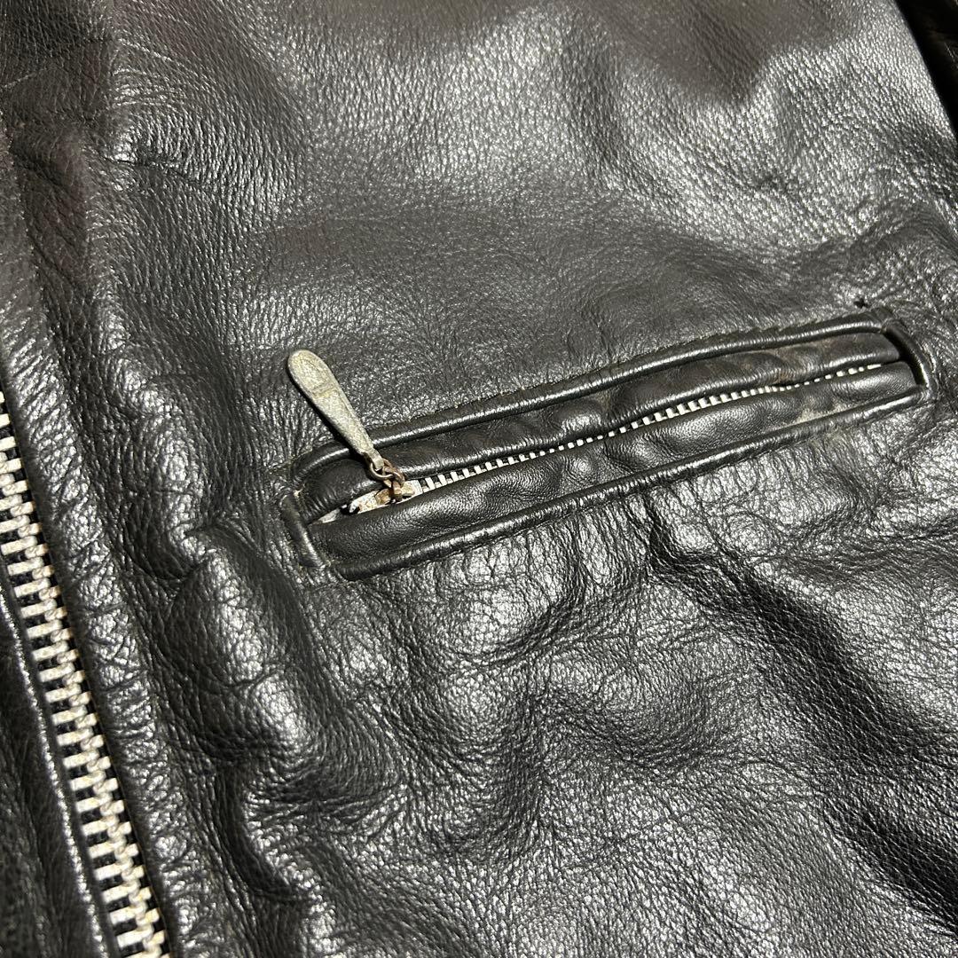 Brooks/ブルックス/ライダース/レザージャケット/革ジャン/黒/アメリカ製