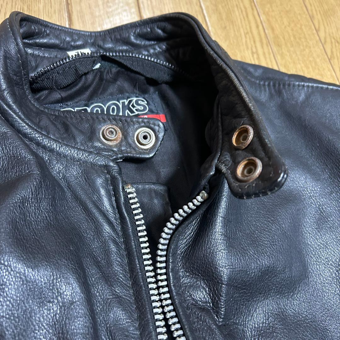 Brooks/ブルックス/ライダース/レザージャケット/革ジャン/黒/アメリカ製