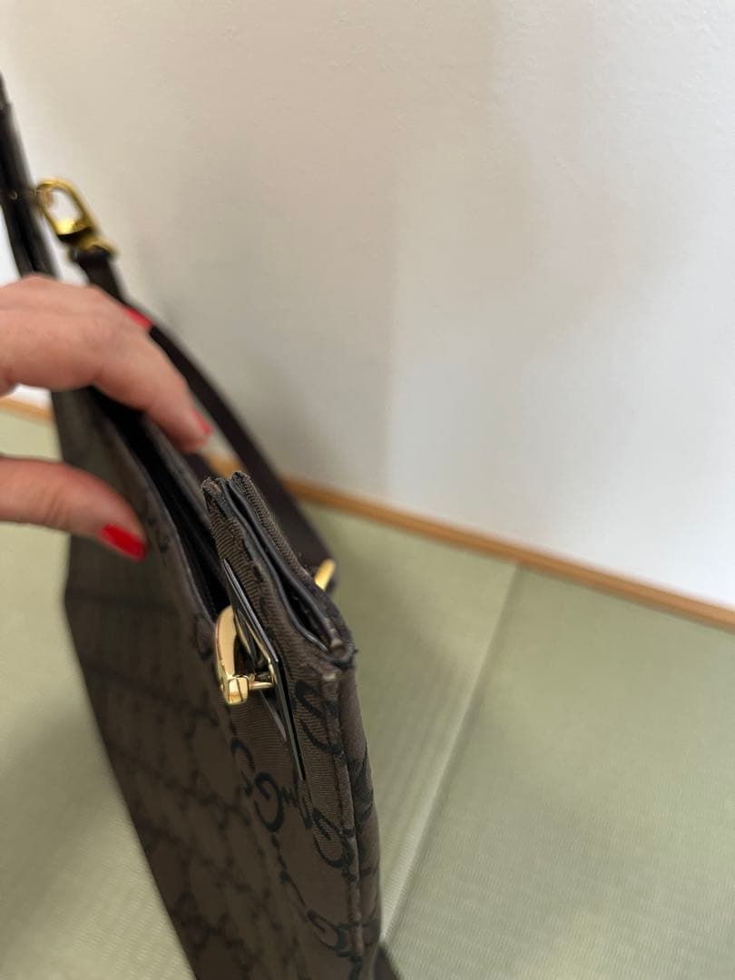 訳あり GUCCI グッチ ブラウン系 バッグ