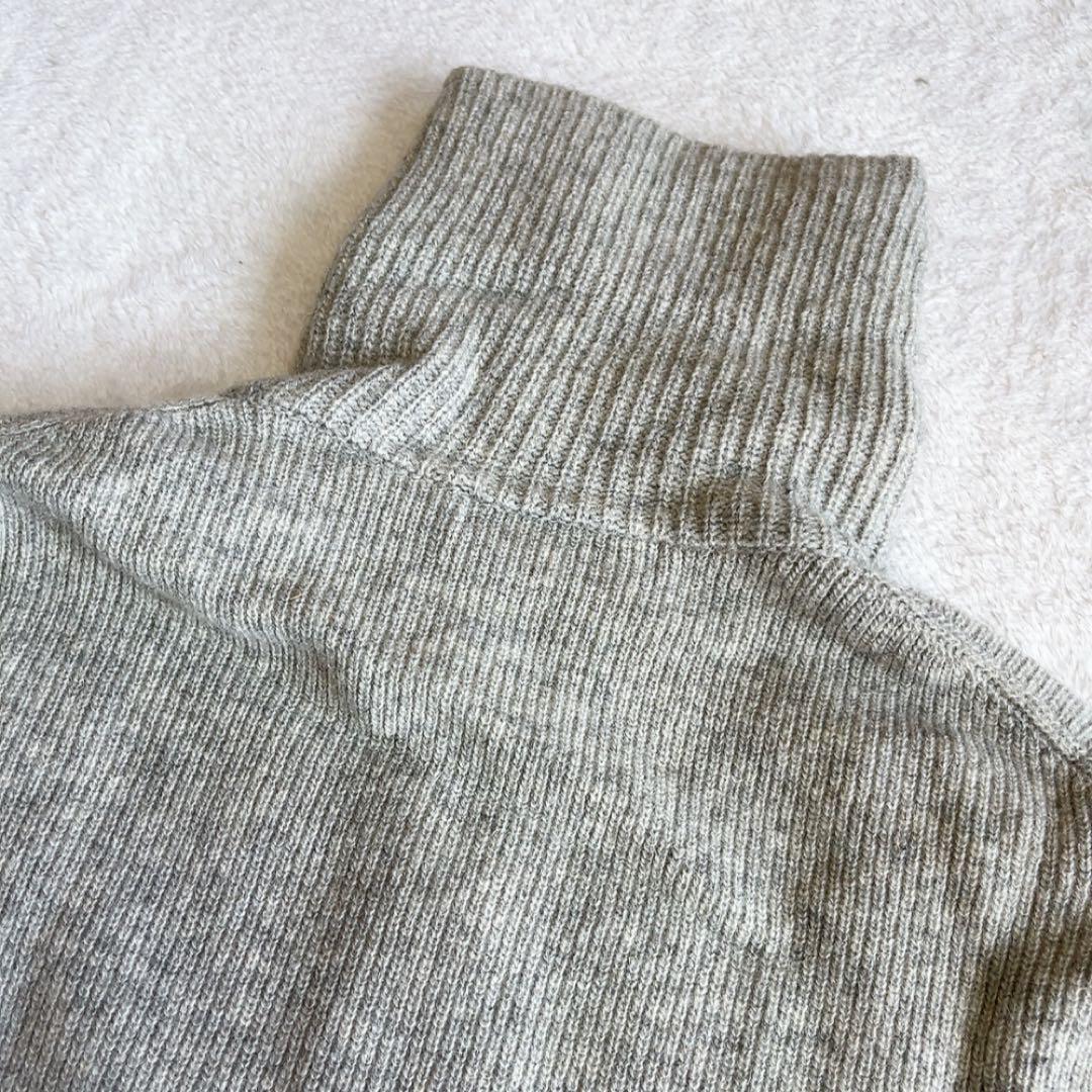 極美品　近年モデル　ビームスゴルフ　ニットワンピース　ウール　リブ　ロング