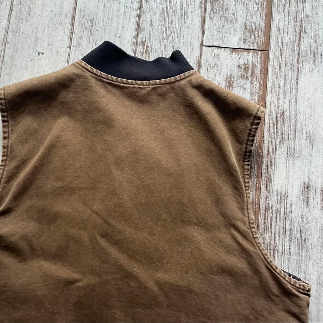 く*い様 -carhartt- fade brown duck vest