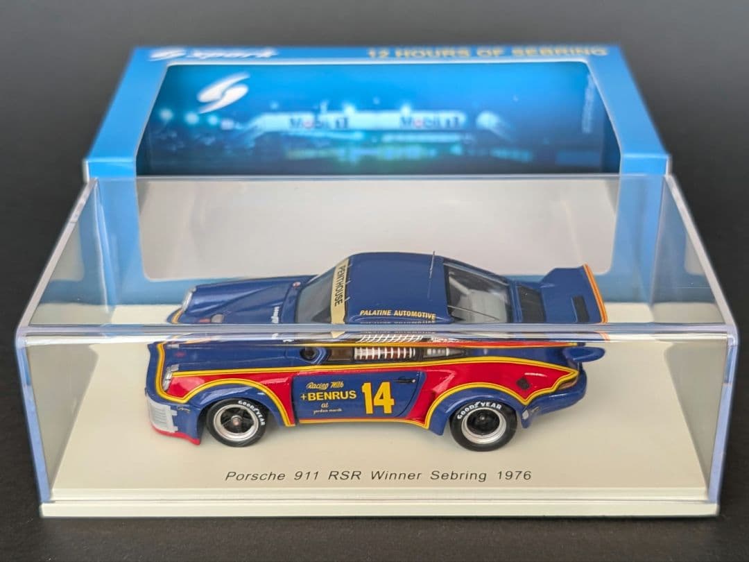 スパーク 1/43 ポルシェ 911 RSR Sebring 1976年優勝