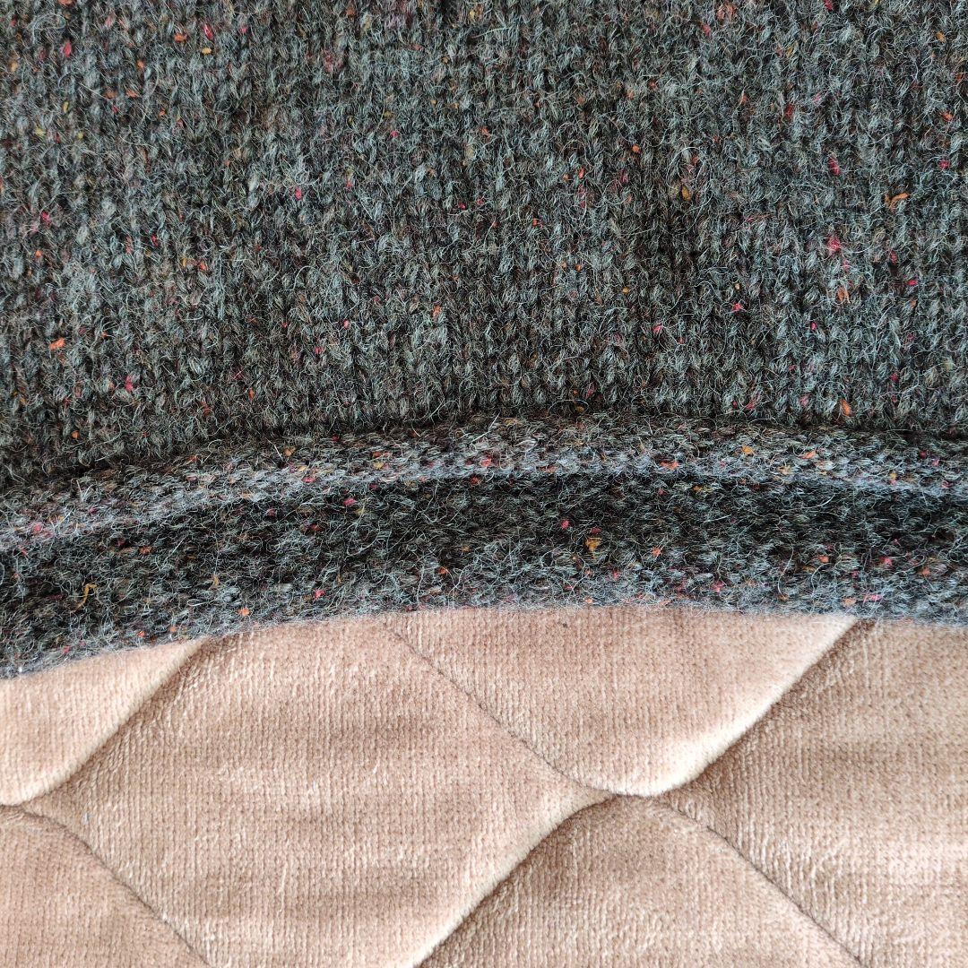 かぐれ　カラーネップアルパカ ベスト　チャコール　美品