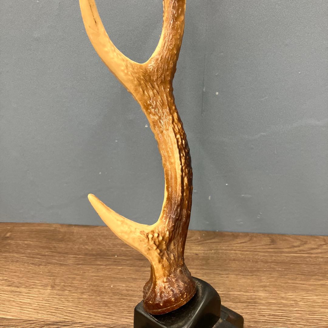 4F 昭和レトロ 鹿の角型 ディスプレイスタンド 刀掛け インテリア 飾り台