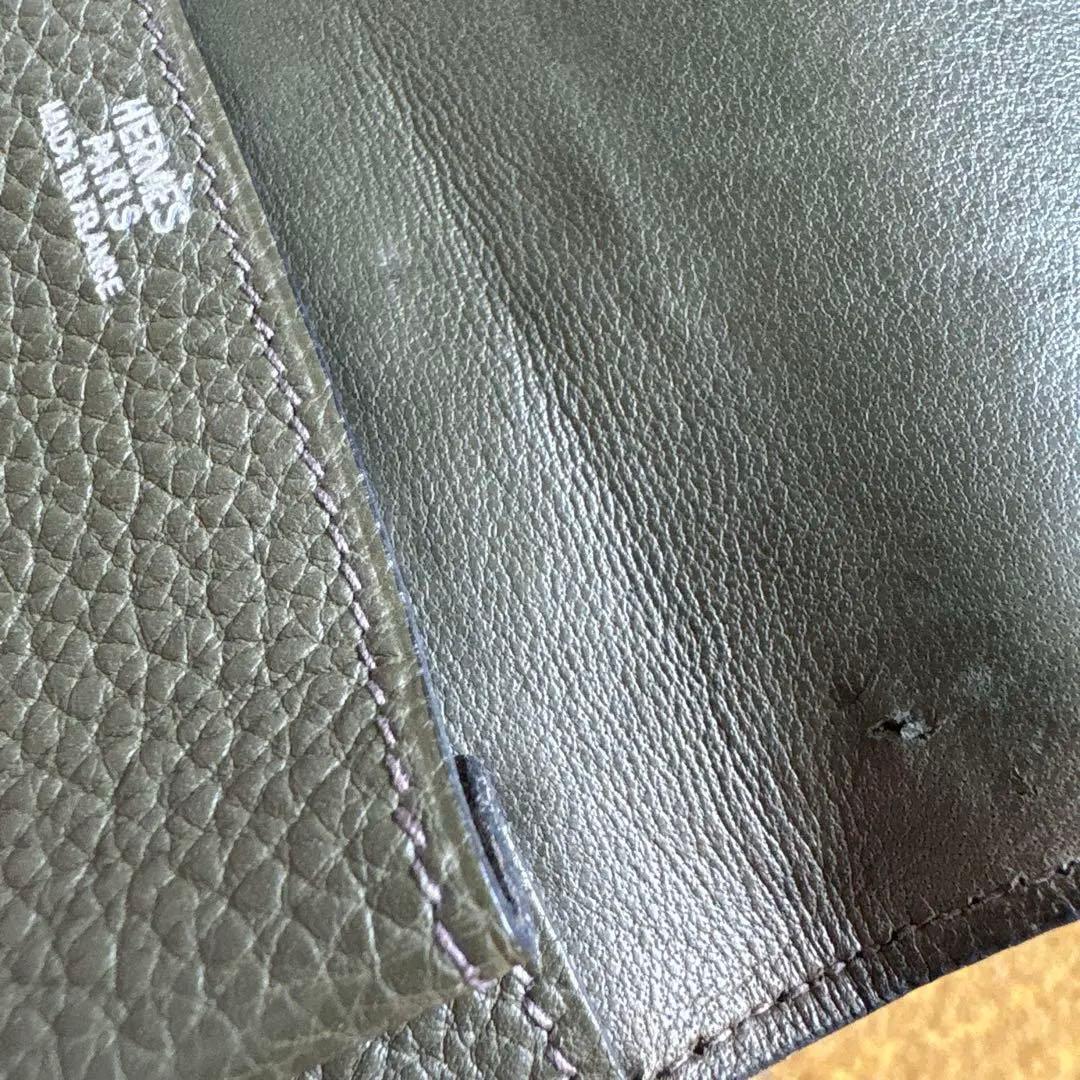 エルメス　ドゴン　キーケース　ケース　オリーブグリーン　シルバー金具