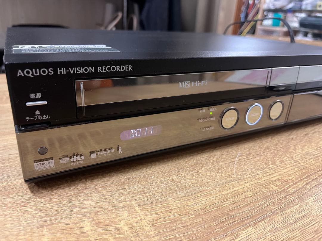 通電OK! SHARP HDD・DVD・ビデオ一体型レコーダー　DV-ACV52