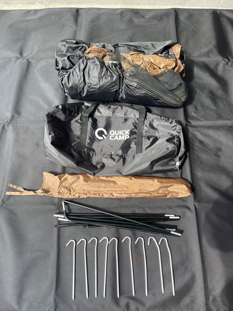 クイックキャンプ ダブルウォール ツーリングテント ワンタッチ