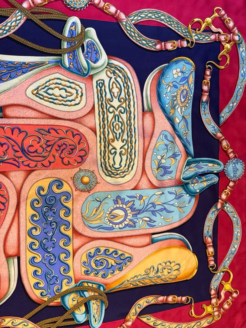 HERMES/エルメス Festivalシルクスカーフ フランス製