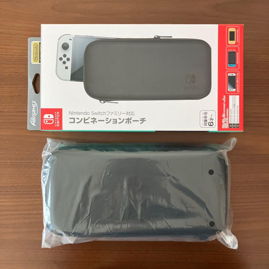 【美品】Nintendo Switch カスタマイズモデル グレー ケース付き