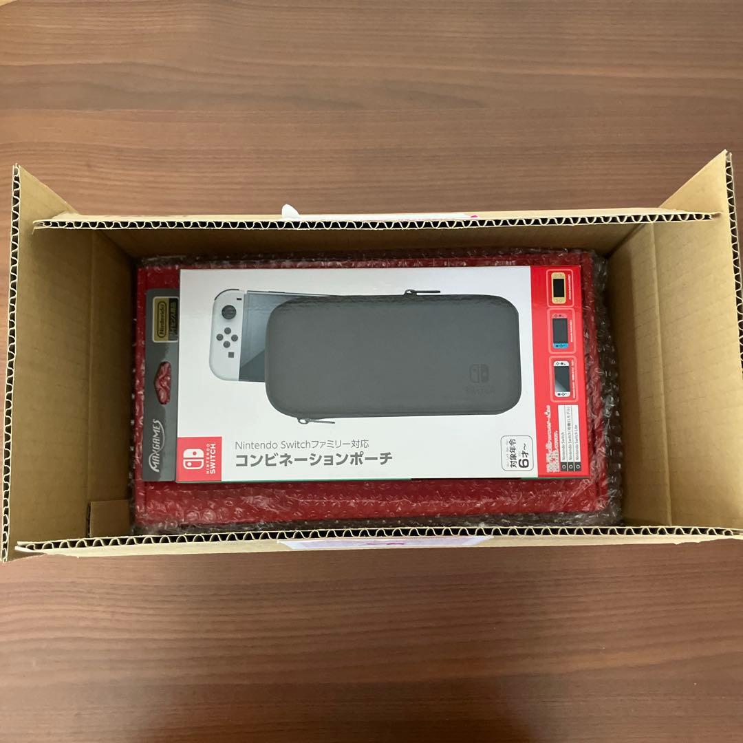 【美品】Nintendo Switch カスタマイズモデル グレー ケース付き