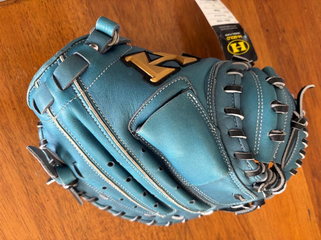 HI-GOLD 左投げ　キャッチャーミット RKG-192M ブルー/ブラック
